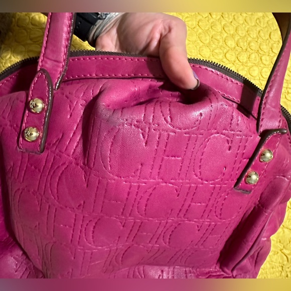 Carolina Herrera pink leather bag - Picture 7 of 11